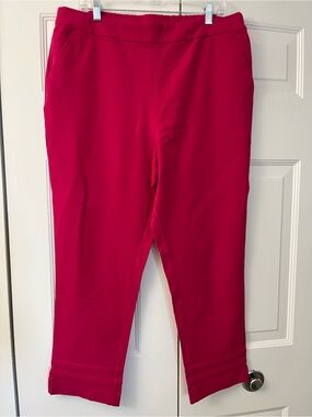 Isaac Mizrahi 18W New Pink Pull on Pants